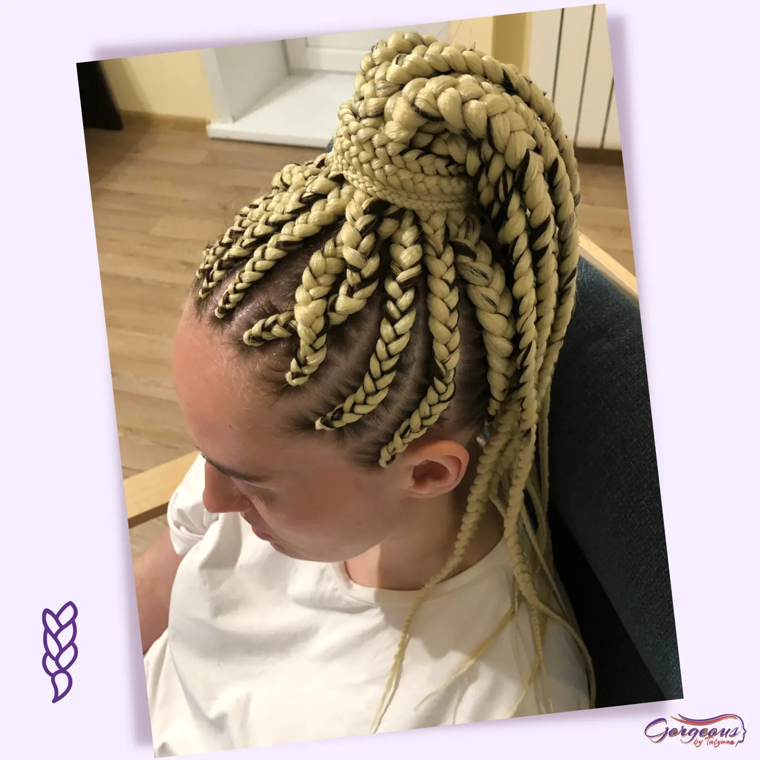 Blonde braiding