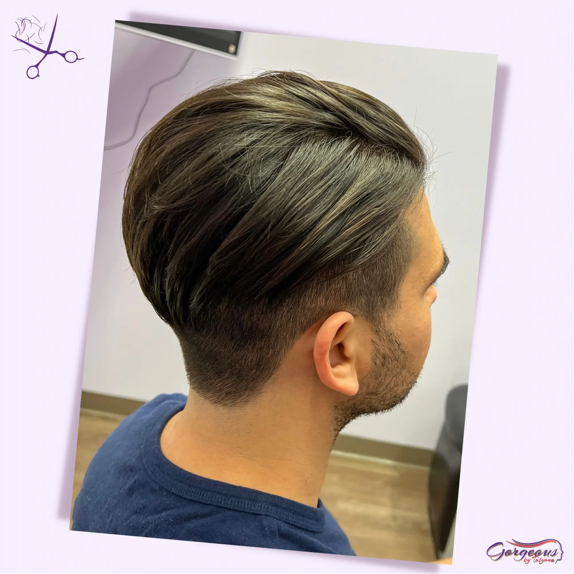 Handsom men's haircut