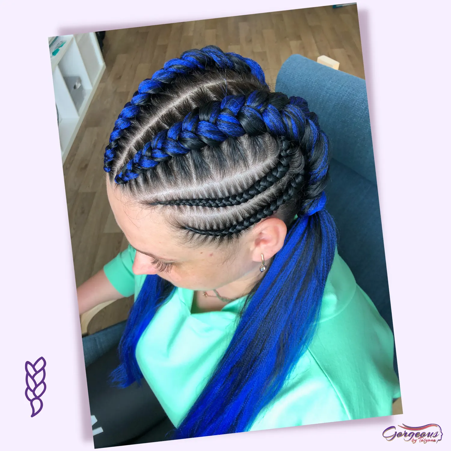 Colorful braiding