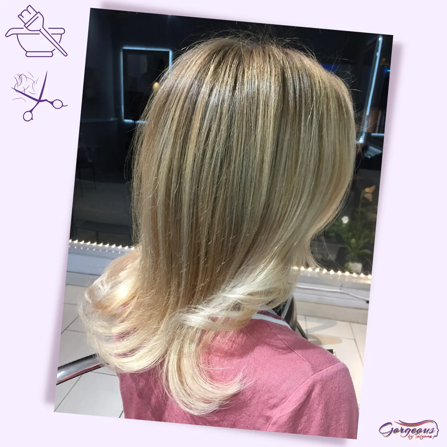Airtouch hair color